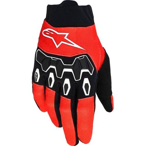 Rukavice FULL BORE V2 ALPINESTARS 3560426-41-XXL (oranžová/čierna, veľkosť 2XL)