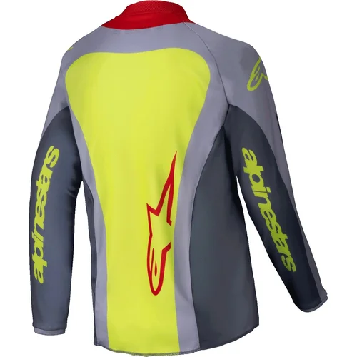 Dres RACER MELT, ALPINESTARS, detský (červená/sivá, veľkosť S) - obr. 1