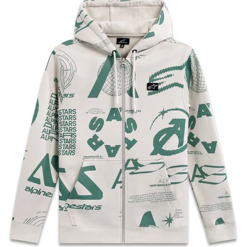 Mikina determinant hoodie ALPINESTARS 1244-53140-204-S (biela offwhite, veľkosť S)