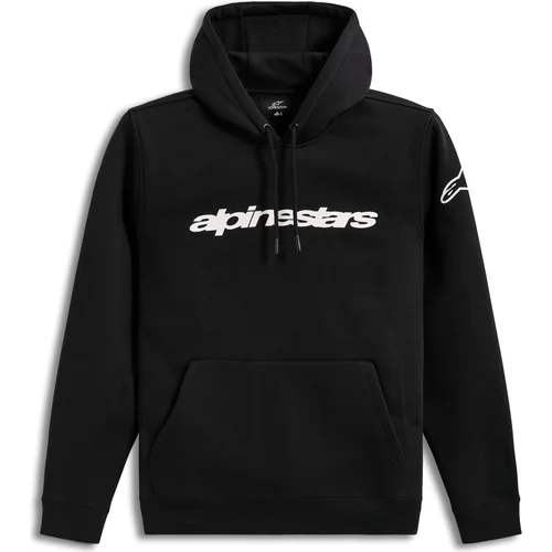 Mikina race wordmark hoodie ALPINESTARS 1236-52814-1020-L (čierna/biela, veľkosť L)