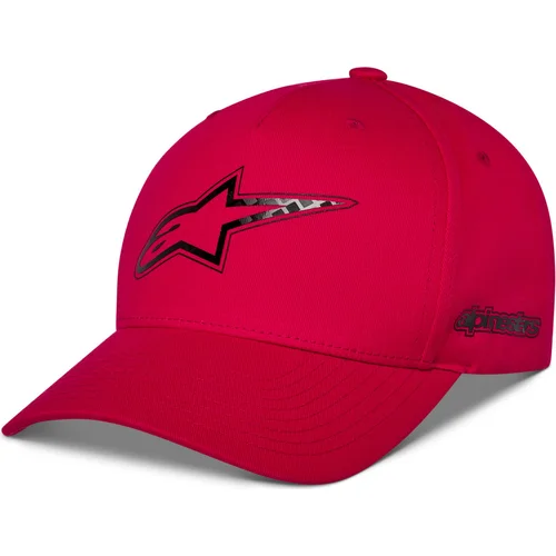 Šiltovka CARBON FIBER, ALPINESTARS (červená)
