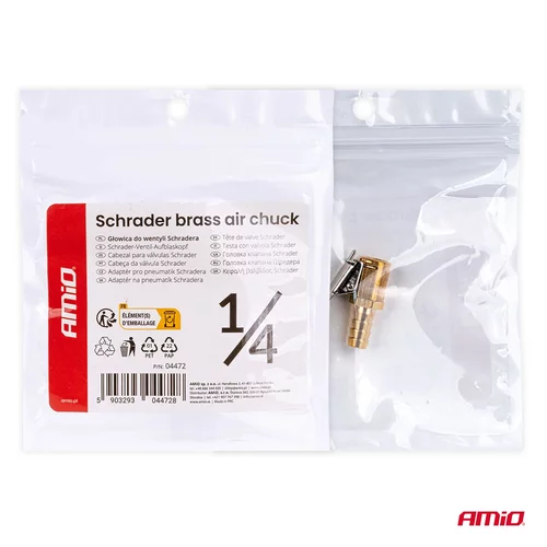 Adaptér na hustenie pneumatík - ventily Schrader AMiO-04472 - obr. 4