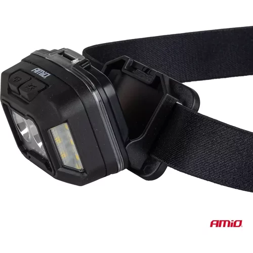 Čelovka LED 2xXPG+10SMD 1800mAh SUPER BRIGHT (BATT) AMiO-04668 - obr. 10