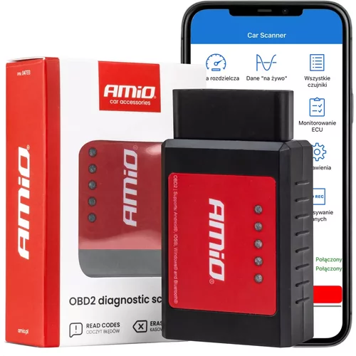 Diagnostický skener AMiO OBD2 BT XL