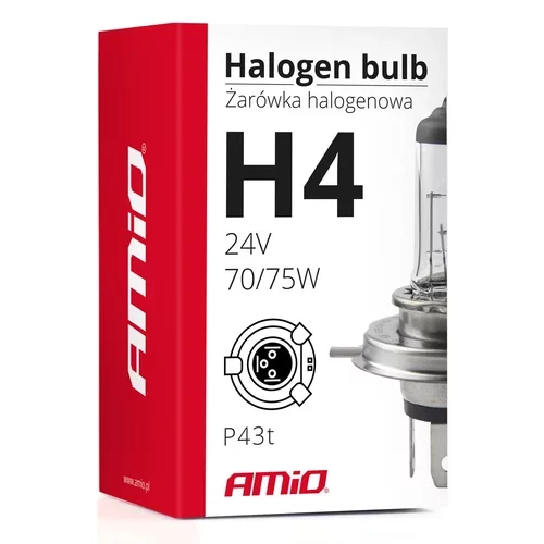 Halogénová žiarovka H4 24V 75/70W UV filter (E8) /AMiO/ - obr. 3