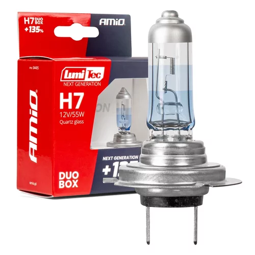 Halogenové žiarovky H7 12V 55W LumiTec NEXT GENERATION +135% DUO AMiO-04405