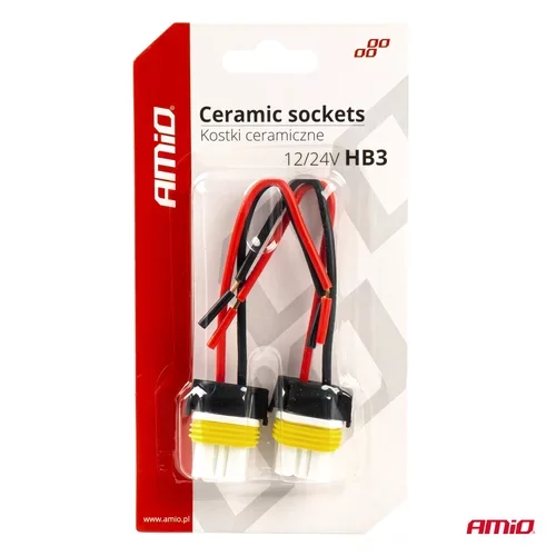 Keramické zásuvky 2 ks HB3 9005 /AMiO/ - obr. 2
