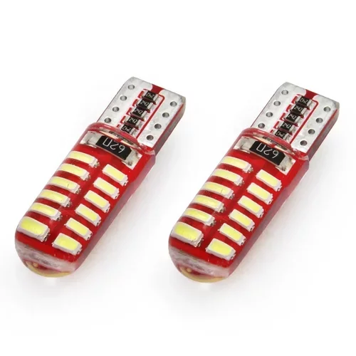 LED žiarovky CANBUS 24SMD 3014 T10e (W5W) SILCA White 12V /AMiO/ - obr. 3