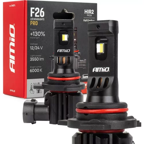 LED žiarovky hlavného svietenia Séria F26 PRO LumiTec LIMITED +130% DUO FULL CANBUS HIR2 12V 24V AMIO-04876