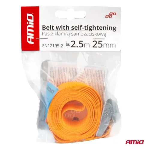 Gurtňa so samočinným uťahovaním 2.5m x 25mm /AMiO/ - obr. 4