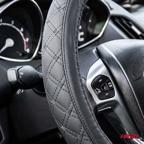 Poťah volantu Leather Series SWC-51-XL (41-43cm) /AMiO/ - obr. 3