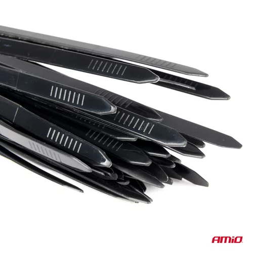 Sťahovacie pásky čierne 2,5x150mm - 100 ks /AMiO/ - obr. 3