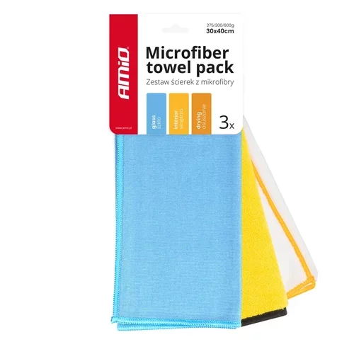 Súprava utierok z mikrovlákna 30x40cm 275/300/600g AMIO-03750