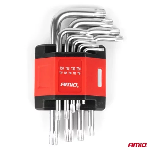 Torx kľúče CRV 9ks AMIO-01040 - obr. 1
