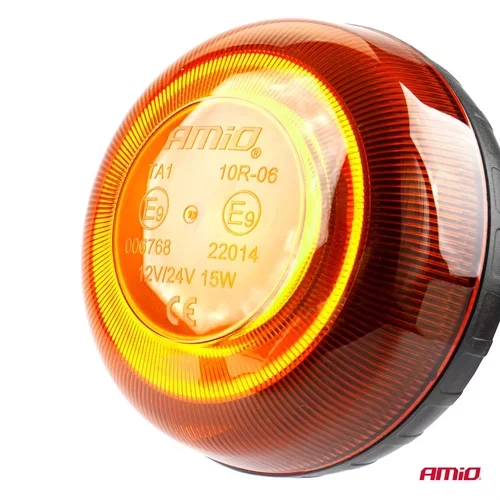 Výstražný maják W21sb na skrutke R65 R10 18LED 12/24V IP56 /AMiO/ - obr. 1