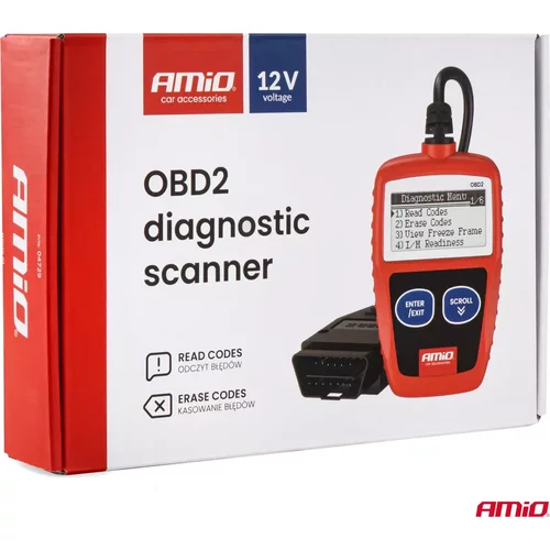 Diagnostický skener OBD2 AMiO-04729 - obr. 4