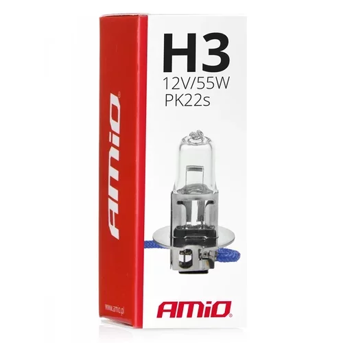 Halogénová žiarovka H3 12V 55W AMiO-01478 - obr. 2