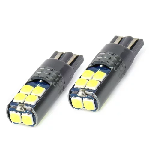 LED žiarovky CANBUS 10SMD 3030 T10 W5W White 12V/24V /AMiO/ - obr. 3