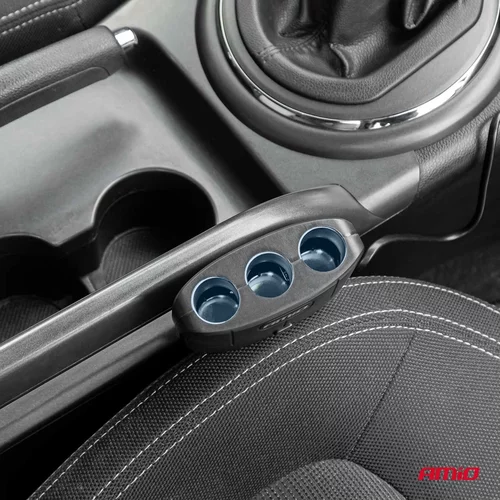 Predlžovacia zásuvka 2x USB-A ON/OFF 12/24V 100W 70cm AMiO-04362 - obr. 2