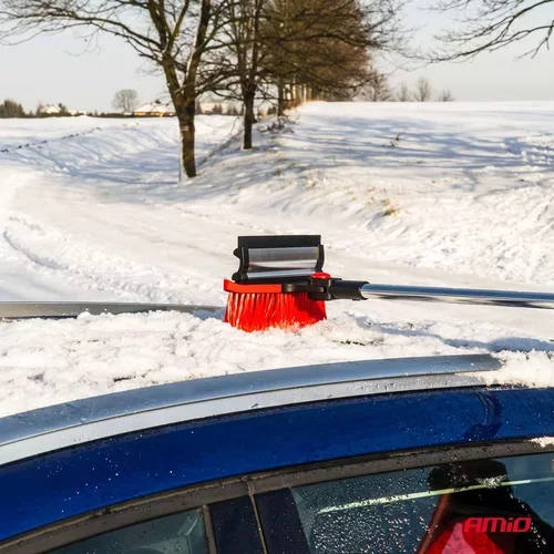 Veľká teleskopická kefa na sneh s škrabkou na ľad a stierkou 98-134 cm AMiO-04147 - obr. 1