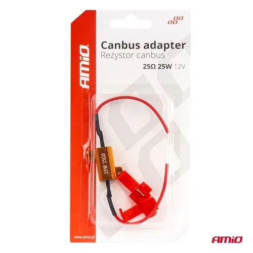 CANBUS rezistor pre LED žiarovky 25Ω 25W AMIO-04093 - obr. 3