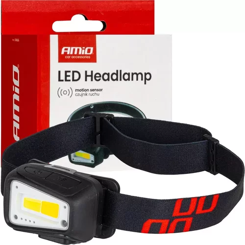 Čelovka LED COB 1800mAh (BATT) AMiO-04666
