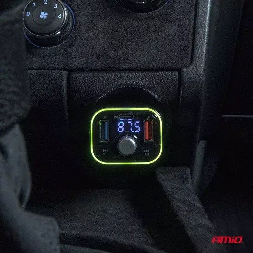 FM transmitter 1×USB-C microSD 12V 24V AMiO-04652 - obr. 2