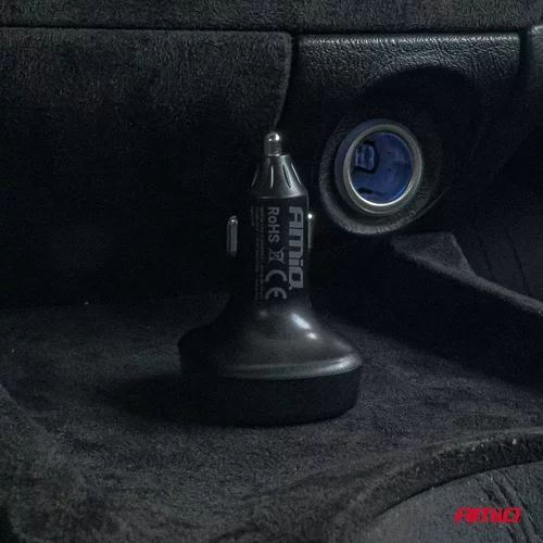FM transmitter 2×USB-A 12/24V AMiO-04648 - obr. 3