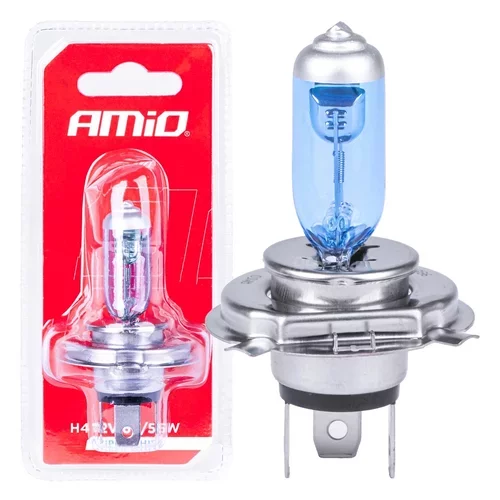 Halogénová žiarovka H4 12V 60/55W Super White 1ks blister AMIO