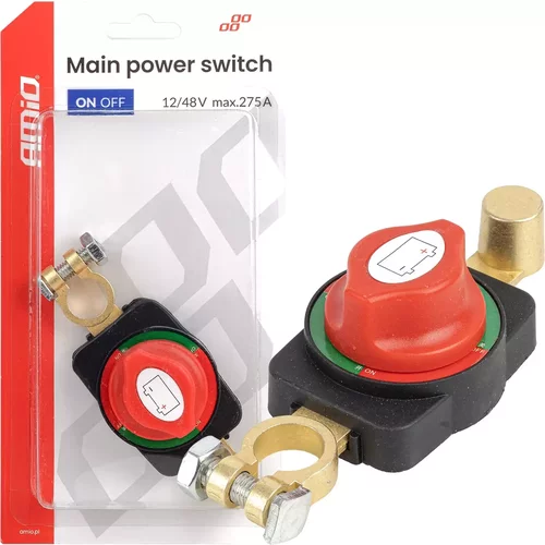 Hlavný vypínač autobatérie 12V-48V max 275A AMiO-04830