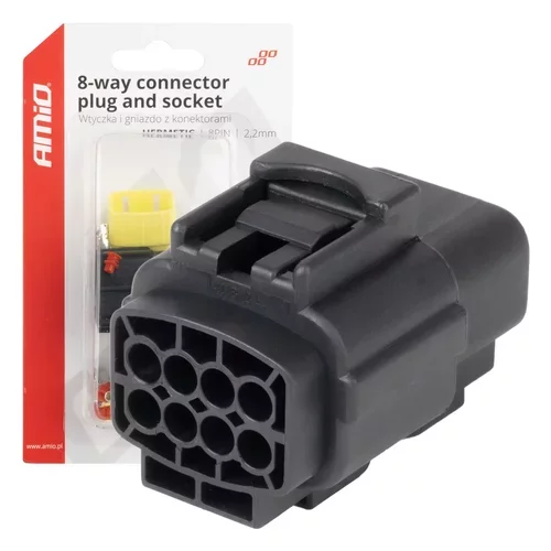 Sada elektrických konektorov vodotesných 8 PIN 2,2 mm AMiO-04350