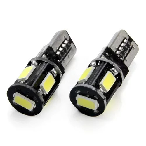 LED žiarovky CANBUS 5SMD 5730 T10 (W5W) White /AMiO/ - obr. 3