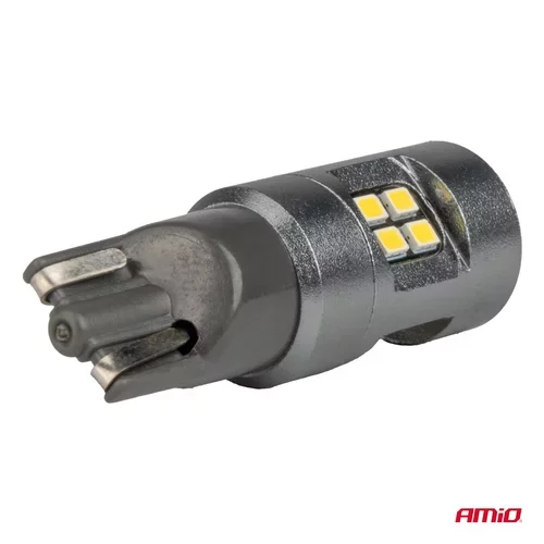 LED žiarovky CANBUS T10 W5W 16SMD 2016 Biele 12V/24V AMiO-04234 - obr. 3