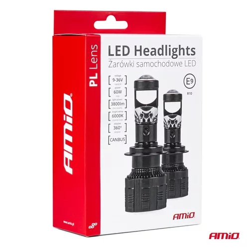 LED žiarovky hlavného svietenia H4 PL Lens séria AMiO-03667 - obr. 6