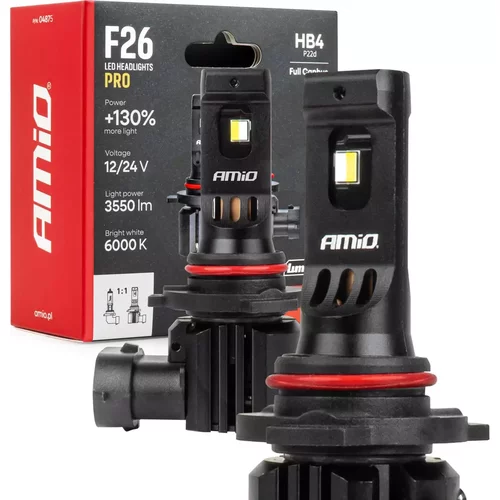 LED žiarovky hlavného svietenia Séria F26 PRO LumiTec LIMITED +130% DUO FULL CANBUS HB4 12V 24V AMiO-04874
