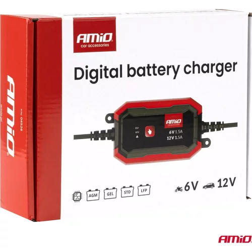 Nabíjačka digitálna AGM GEL STD LiFePo4 MAX 1,5A 6/12V AMiO-04526 - obr. 9