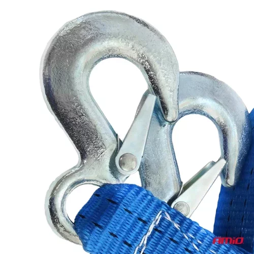 Ťažný popruh 2500kg, 35mm, 4m zakončenie hák+hák /AMiO/ - obr. 1