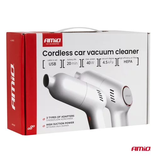 Bezdrôtový vysávač do auta USB-C VC-07 HEPA /AMiO/ - obr. 7