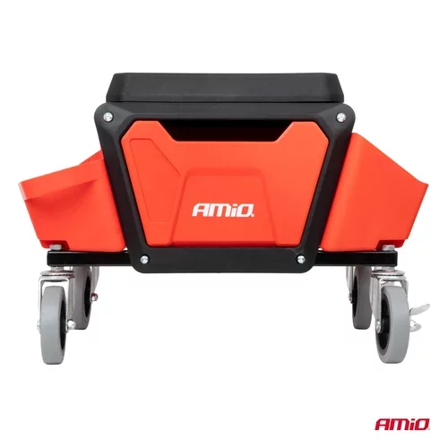 Dielenská stolička na kolieskach s úložným priestorom na náradie 150kg AMiO-04268 - obr. 6