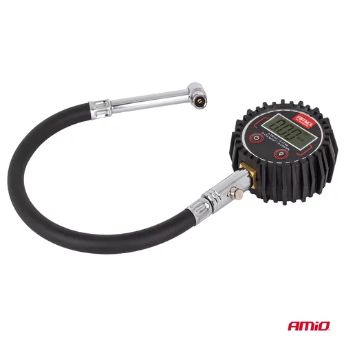 Pneumerač digitálny s hadicou a resetovacím ventilom 17 barov AMiO-04465 - obr. 7