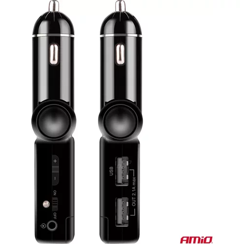 FM transmitter 2×USB-A 12V 24V AMiO-04650 - obr. 5