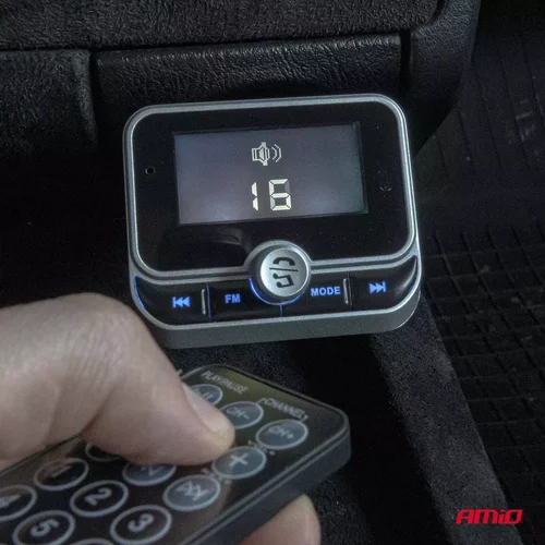 FM transmitter 2×USB-A 12/24V AMiO-04657 - obr. 3