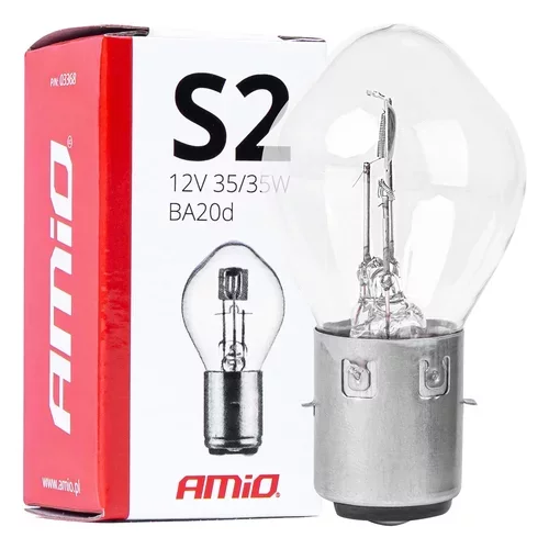 Halogénové žiarovky S2 12V 35/35W BA20d 1ks AMIO