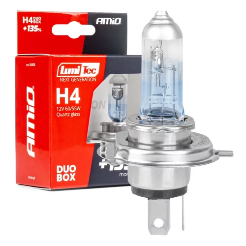 Halogénové žiarovky H4 12V 60/55W LumiTec NEXT GENERATION +135% DUO AMiO-04404