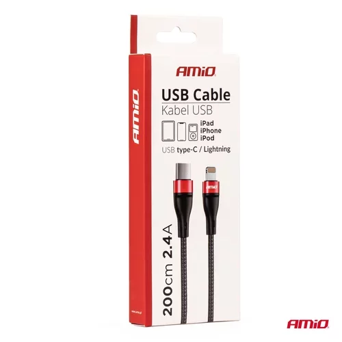 Kábel USB-C+Lightning 200 cm FullLINK UC-19 /AMiO/ - obr. 5