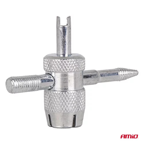 Kľúč na ventily 04471 závitník, skrutkovač a kalibrátor 4v1 /AMiO/ - obr. 2
