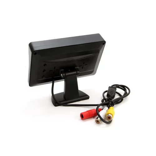Parkovací asistent TFT01 4,3” s kamerou CAM-402 LED v podložke pod ŠPZ, 4-senzorové, strieborné /AMiO/ - obr. 7