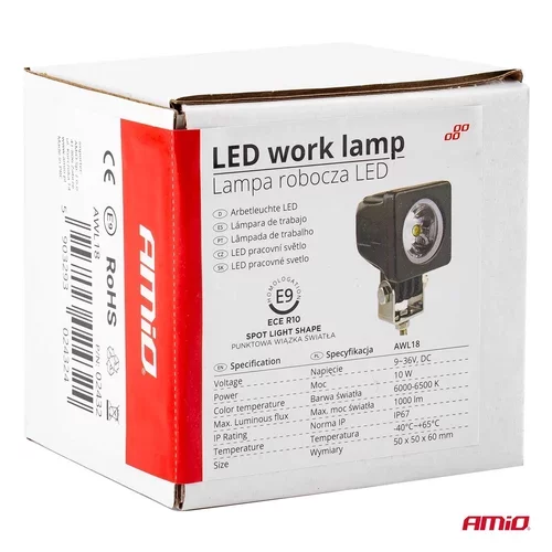 Pracovné LED svetlo AWL18 1LED HP SPOT 9-36V /AMiO/ - obr. 9