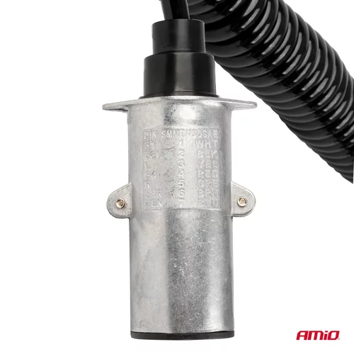 Špirálový kábel TIR 2x 7 PIN typ N 5m 24V AMIO-04379 - obr. 2