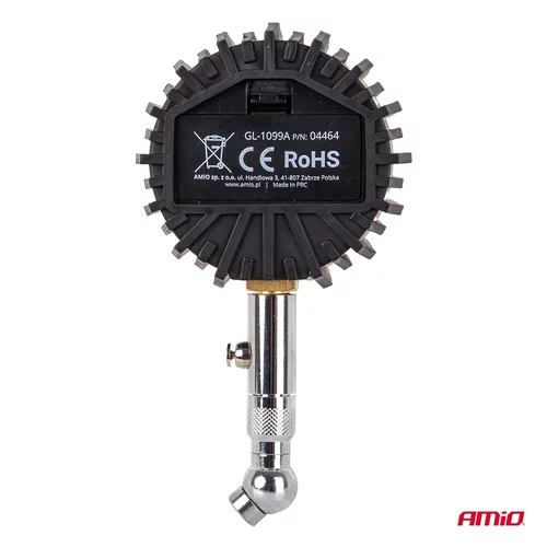Pneumerač digitálny s otočnou hlavicou a resetovacím ventilom 17 bar AMiO-04464 - obr. 7